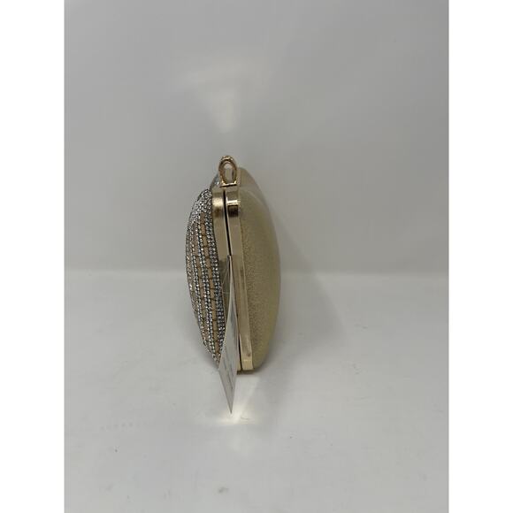 D'Margeaux evening clutch with gold and crystal stripes - Picture 2 of 11